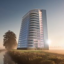 Plantagon designs office block containing a 60-metre-high urban farm