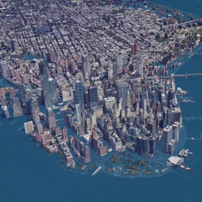 New York seen using the Surging Seas software
