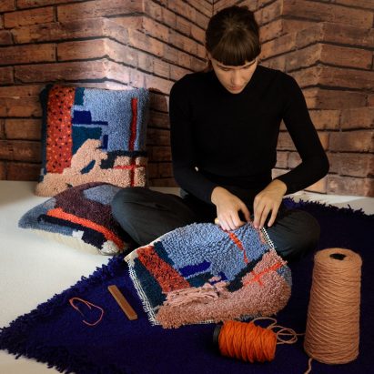 Tom Dixon uses tufting, printing and embroidery to create textile collection