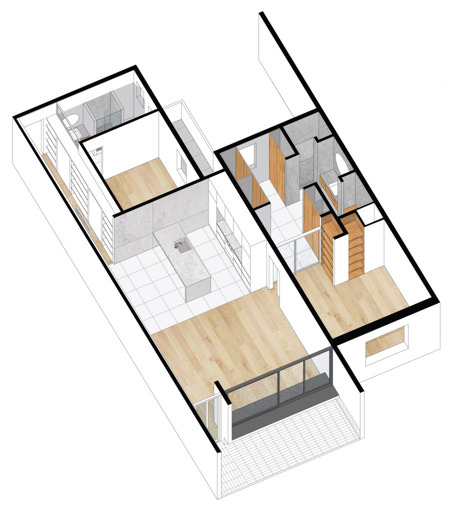 Villarroel apartment by Raul Sanchez Architects