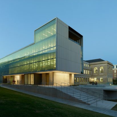 Vol Walker Hall & the Steven L Anderson Design Center; Fayetteville, Arkansas, by Marlon Blackwell Architects