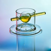 Emilien Jaury bases minimal cocktail set on traditional glassblowing techniques