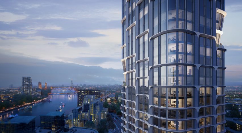Vauxhall towers by Zaha