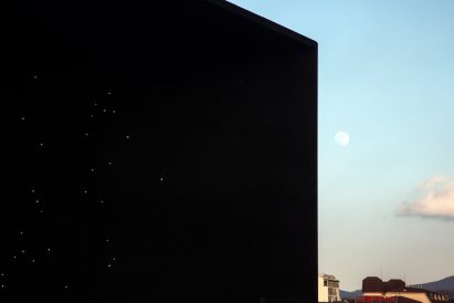 Asif Khan reveals super-dark Vantablack pavilion for Winter Olympics 2018