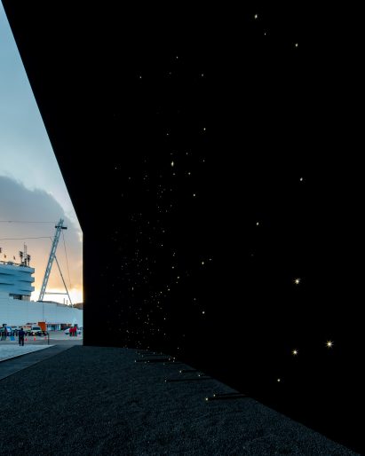 Asif Khan reveals super-dark Vantablack pavilion for Winter Olympics 2018