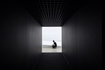 Asif Khan reveals super-dark Vantablack pavilion for Winter Olympics 2018