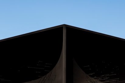 Asif Khan reveals super-dark Vantablack pavilion for Winter Olympics 2018