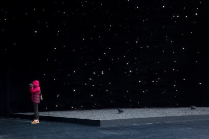 Asif Khan reveals super-dark Vantablack pavilion for Winter Olympics 2018