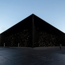 Asif Khan reveals super-dark Vantablack pavilion for Winter Olympics 2018