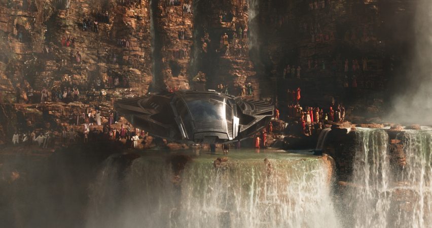 The futuristic architecture featured in hit movie Black Panther is an unexpected blend of Zaha Hadid and Buckingham Palace, according to designer Hannah Beachler.