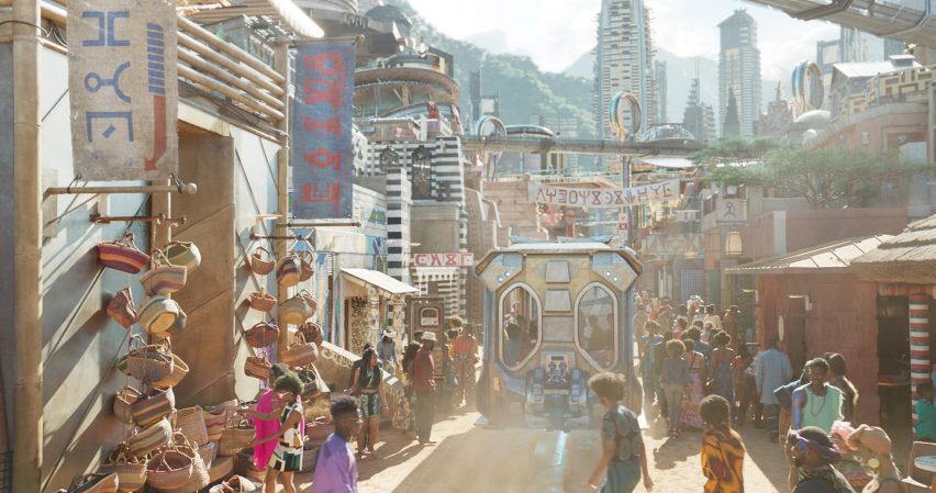 The futuristic architecture featured in hit movie Black Panther is an unexpected blend of Zaha Hadid and Buckingham Palace, according to designer Hannah Beachler.