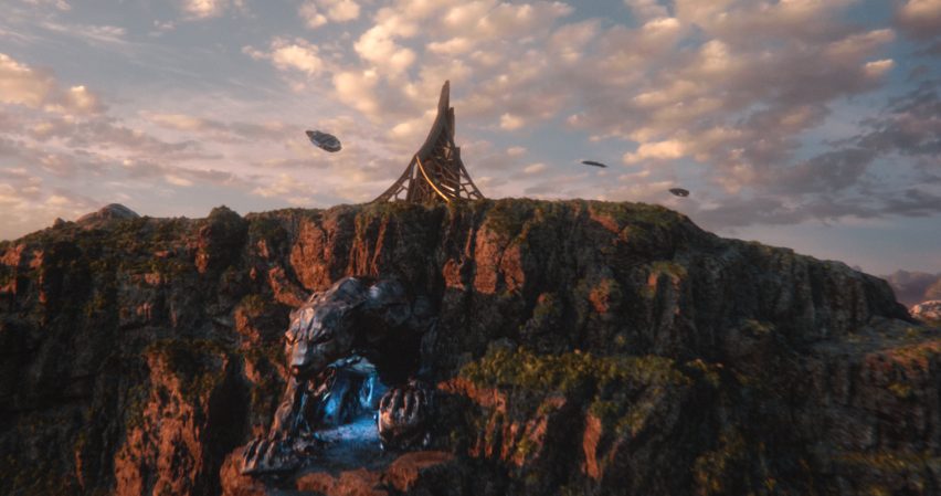 The futuristic architecture featured in hit movie Black Panther is an unexpected blend of Zaha Hadid and Buckingham Palace, according to designer Hannah Beachler.