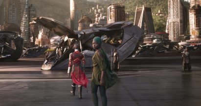 The futuristic architecture featured in hit movie Black Panther is an unexpected blend of Zaha Hadid and Buckingham Palace, according to designer Hannah Beachler.