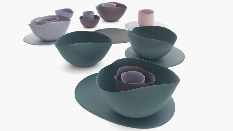 Seo-Yeon Park makes porcelain tableware based on Georgia O'Keeffe paintings