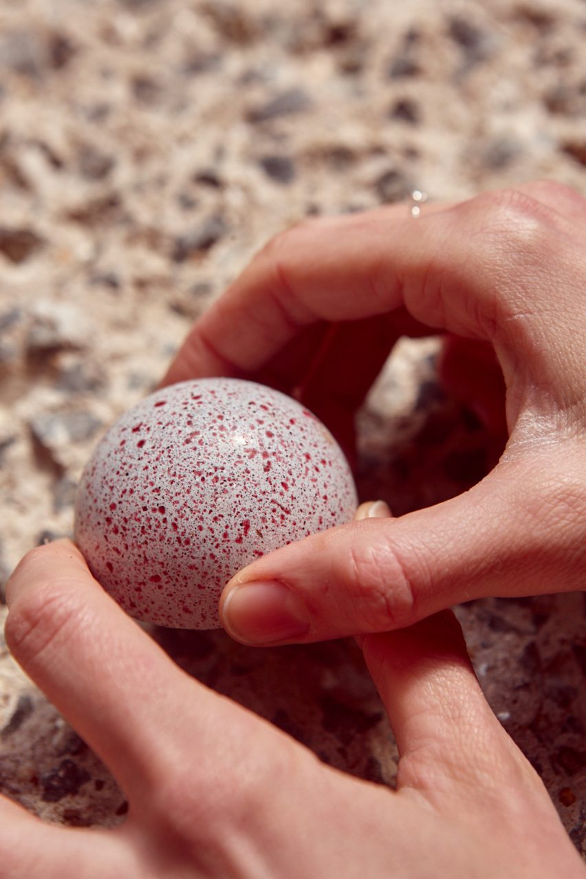 Kia Utzon-Frank creates brutalist-inspired flødeboller treats