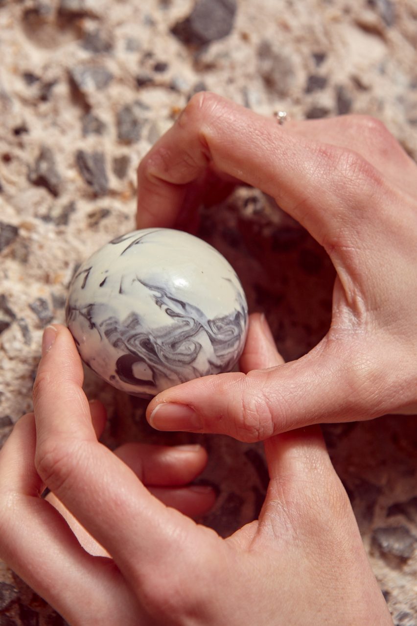 Kia Utzon-Frank creates brutalist-inspired flødeboller treats