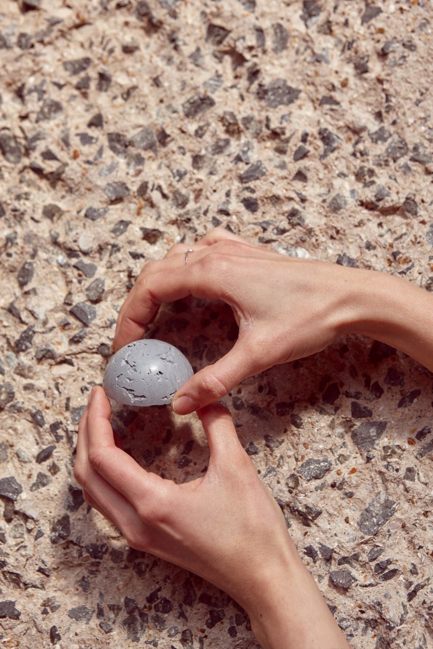 Kia Utzon-Frank creates brutalist-inspired flødeboller treats