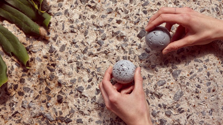 Kia Utzon-Frank creates brutalist-inspired flødeboller treats