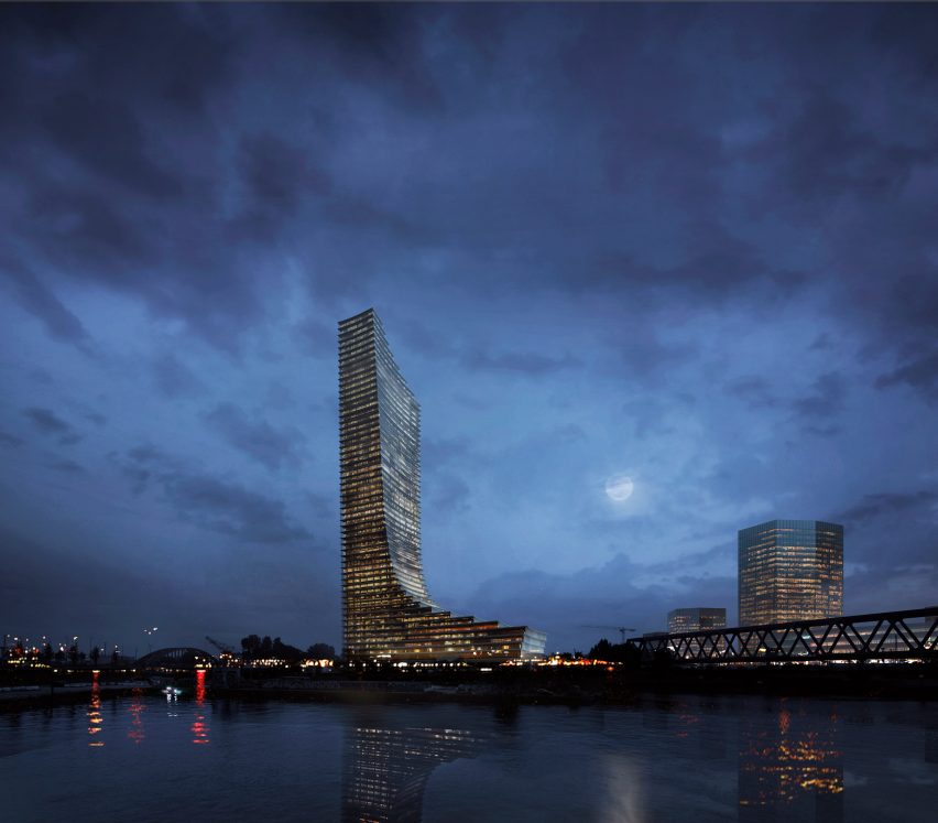 David Chipperfield's skyscraper in Hamburg