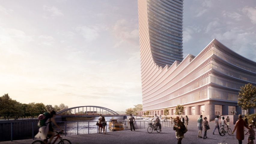 David Chipperfield's skyscraper in Hamburg