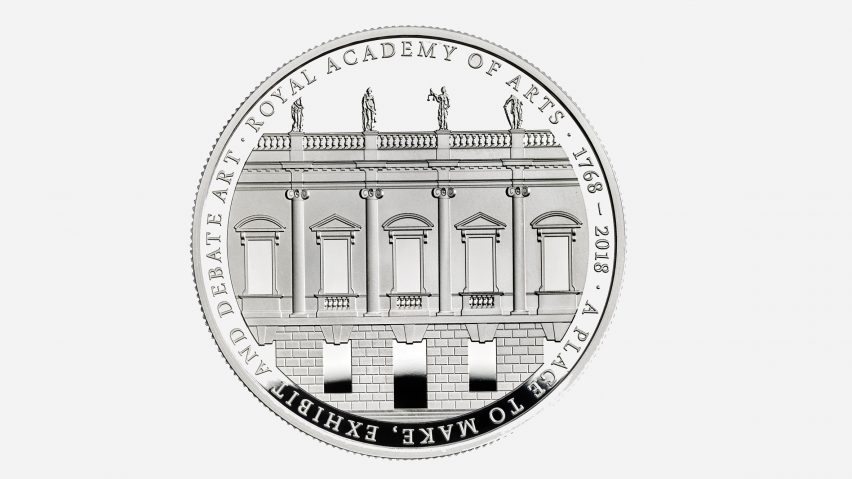 David Chipperfield designs £5 coin to mark Royal Academy of Arts’ 250th anniversary