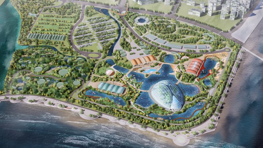 Grimshaw Architects reveals first image of Chinese Eden Project