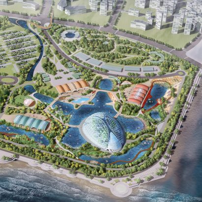 Grimshaw Architects reveals first image of Chinese Eden Project