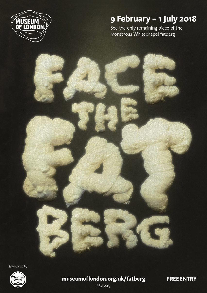 Fatberg exhibited at the Museum of London