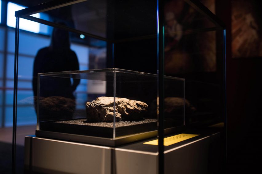 Fatberg exhibited at the Museum of London