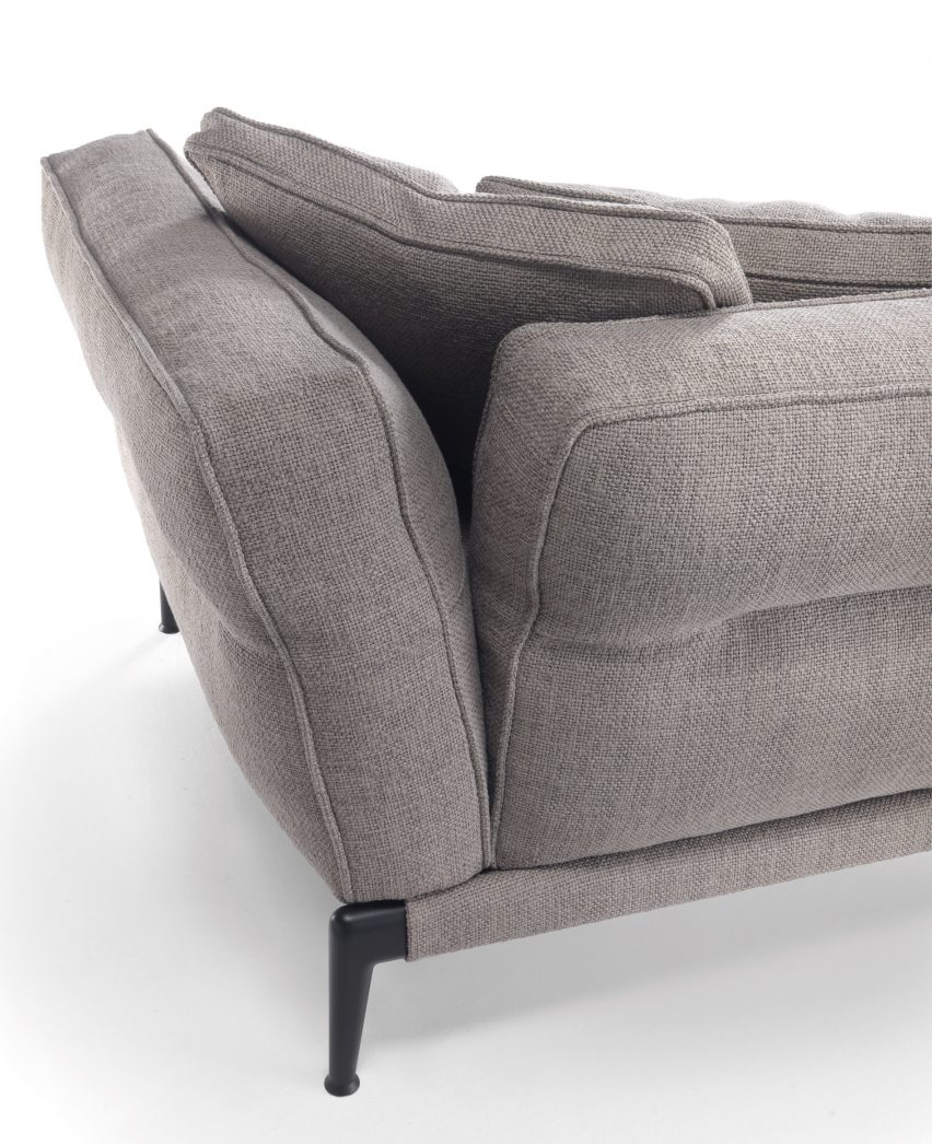 Flexform adopts colours inspired by Giorgio Morandi's paintings for Adda sofas