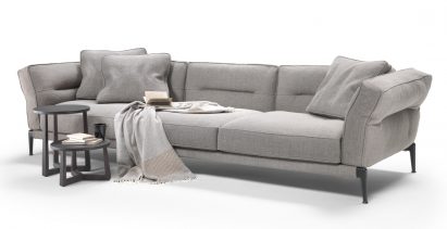 Flexform adopts colours inspired by Giorgio Morandi's paintings for Adda sofas
