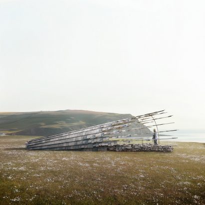Giles Miller and Forbes Massie visualise slate-shingled hideaway