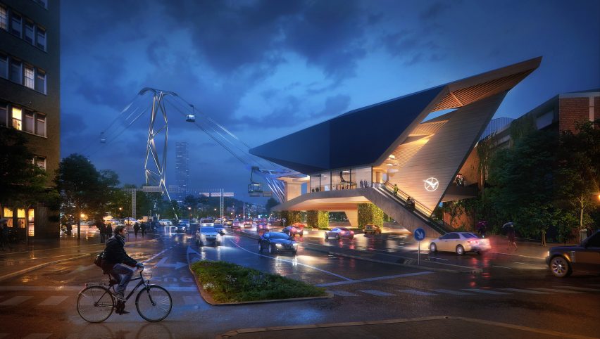 Gothenburg cable cars by UNStudio