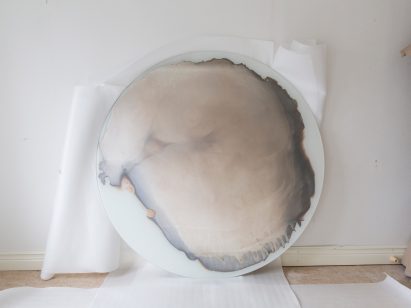 Jenny Nordberg uses uncontrollable process to create unique mirrors in under five minutes