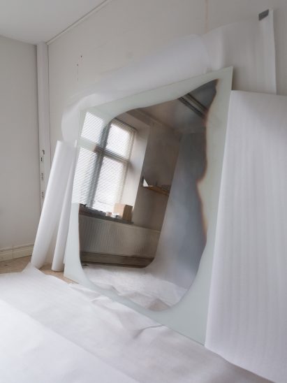 Jenny Nordberg uses uncontrollable process to create unique mirrors in under five minutes