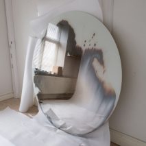 Jenny Nordberg uses uncontrollable process to create unique mirrors in under five minutes