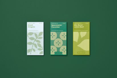 Here Design creates seed packaging to look like miniature book collection