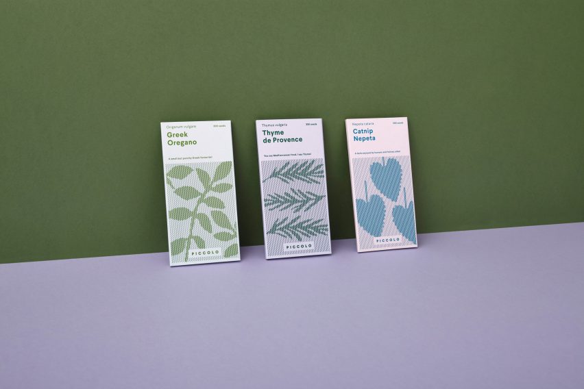 Here Design creates seed packaging to look like miniature book collection