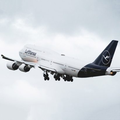The Lufthansa logo has been overhauled, changing the background to the iconic 100-year-old German logo from yellow to blue.