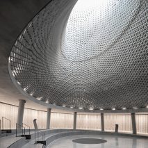 Spiralling memorial by Kimmel Eshkolot Architects is dedicated to Israeli soldiers