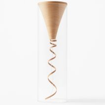 Nendo exploits acoustic properties of beech wood for transparent Bunaco speaker