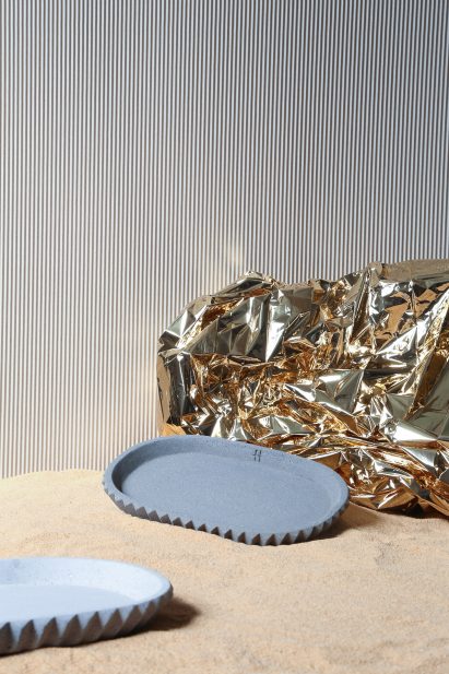 Gian Paolo Venier creates concrete tableware based on ancient Iranian architecture
