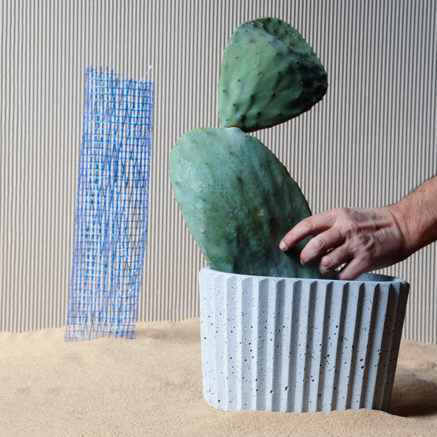 Gian Paolo Venier creates concrete tableware based on ancient Iranian architecture