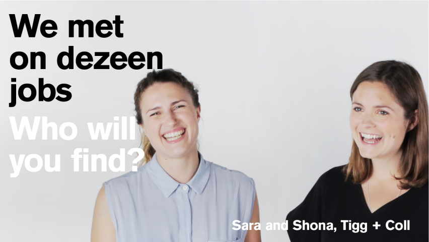 “We met on Dezeen Jobs” ad campaign launches