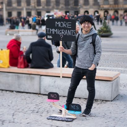 Street Debater tool helps homeless people earn money without begging