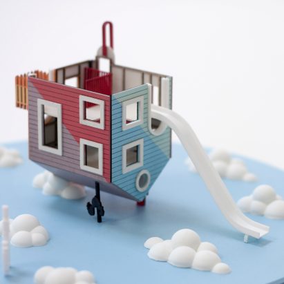 Alma-nac to build tiny upside-down house in UK play park