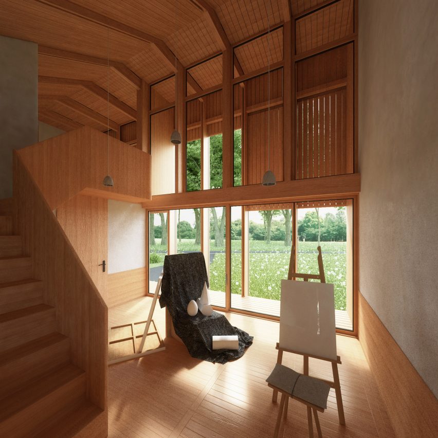 Self-sufficient Yin & Yang house incorporates gardens on its interlocking dual-aspect roof