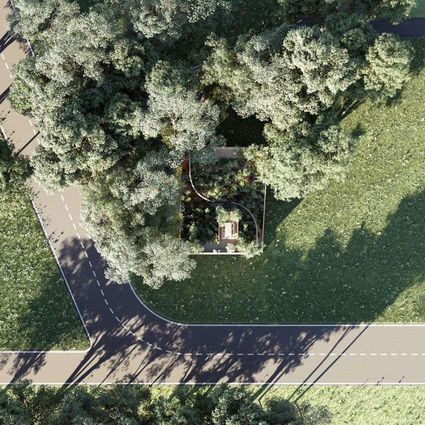Self-sufficient Yin & Yang house incorporates gardens on its interlocking dual-aspect roof