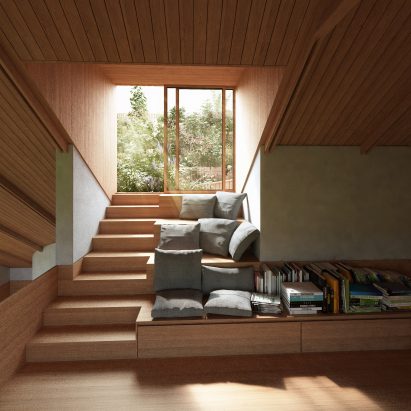 Self-sufficient Yin & Yang house incorporates gardens on its interlocking dual-aspect roof