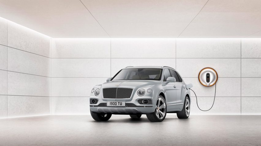 French designer Philippe Starck has teamed up with luxury car retailer Bentley to create a smart power dock for the manufacturer's new Bentayga Hybrid model.